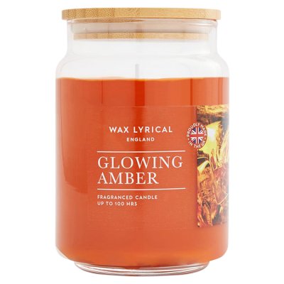 Wax Lyrical Glowing Amber Large Jar Candle