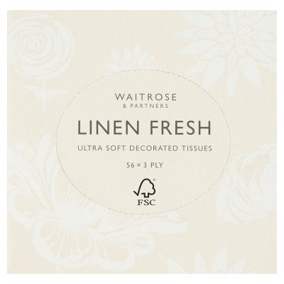 Waitrose Linen Fresh Extra Soft Tissues