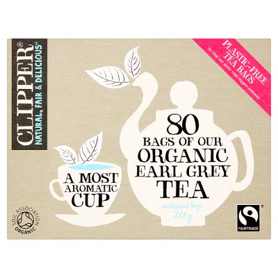 Clipper Organic Fairtrade Earl Grey Tea Bags 80s