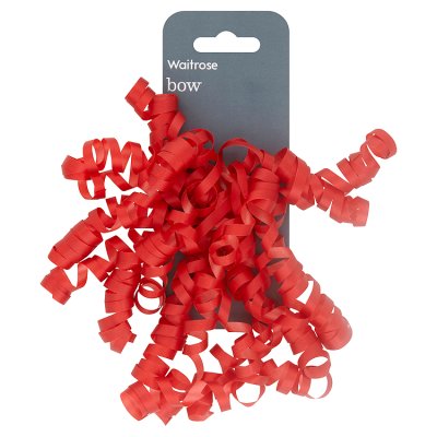 Waitrose red bow