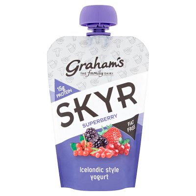 Graham's Dairy Superberry Fat Free Icelandic Yogurt Single