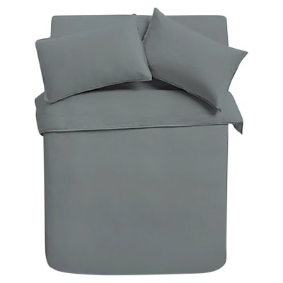 Anyday Pure Cotton Duvet Cover King Steel