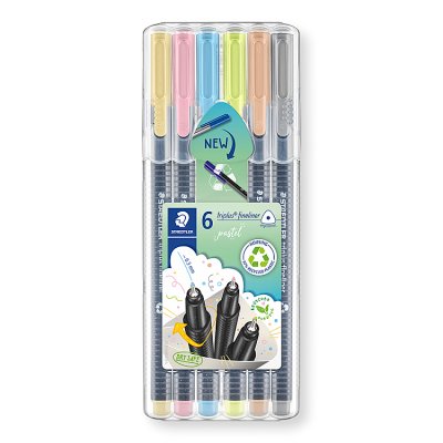 Staedtler Pack of 6 Pastel Fineliners