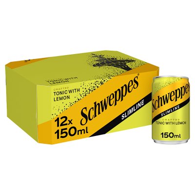 Schweppes Slimline Tonic Water with Lemon Zest 12x150ml