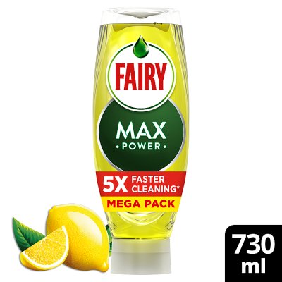 Fairy Max Power Lemon Hand Dishwashing Liquid Waitrose Partners