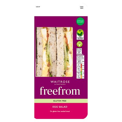Waitrose Free From Egg Salad Sandwich on gluten free seeded bread