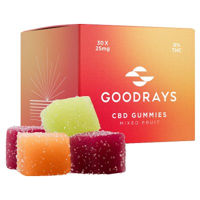Goodrays Mixed CBD Gummies 25mg 30s | Waitrose & Partners
