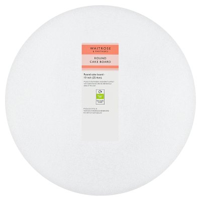 Waitrose Square and Round Cake Board 10 Inches