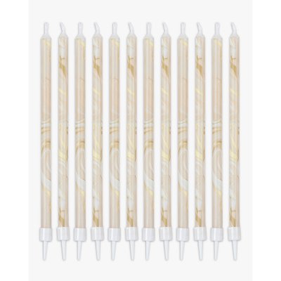 Marble Candles 12Pk