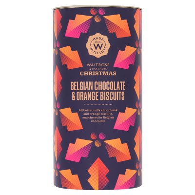 Waitrose Belgian Chocolate & Orange Biscuits