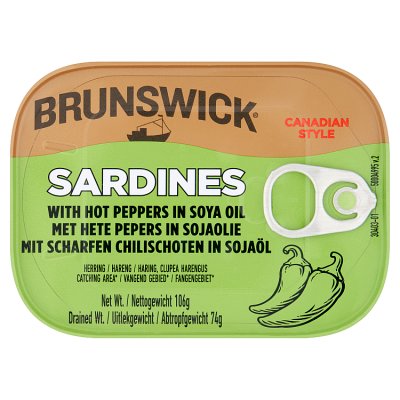 Brunswick Sardines with Hot Peppers