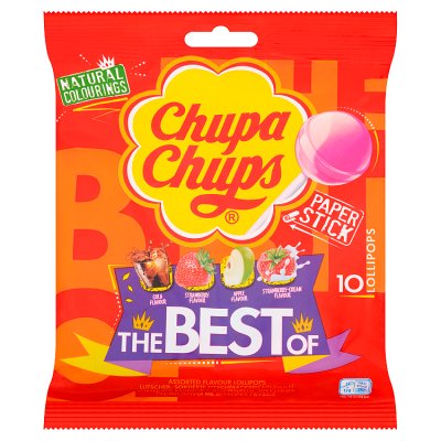 Chupa Chups Assorted Lollipops 10 Pack