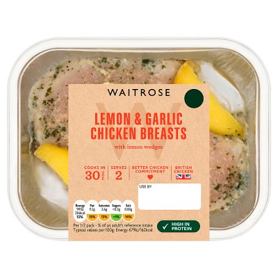 Waitrose Lemon & Garlic Chicken Breasts