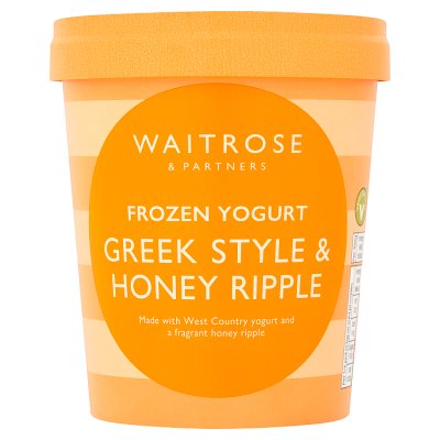 Waitrose Greek Style Honey Ripple Frozen Yogurt