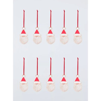 Santa Face Tags