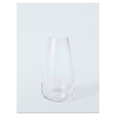 John Lewis Cannon Glass Vase, H25cm, Clear