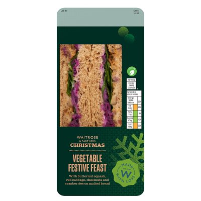 Waitrose Xmas Veg Festive Feast SWich