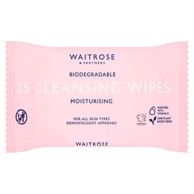 Waitrose 25 Cleansing Facial Wipes Moisturising…