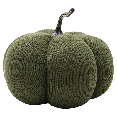Country Living Pumpkin Doorstop, Green