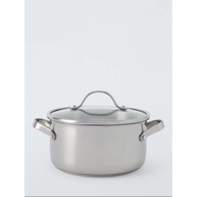 John Lewis The Pan 2.0 Stainless Steel Casserole 20cm