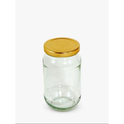 Tala Round Pickling/Preserving Jar, 454ml/16oz, Clear/Gold