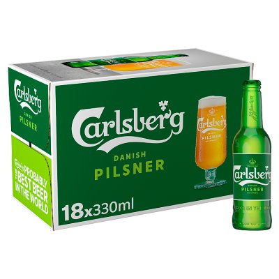 Carlsberg Danish Pilsner Lager Beer Bottle