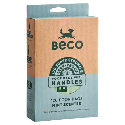 Beco Poop Bags with Handles Mint Scented