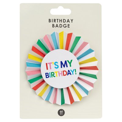 Talking Tables Happy Birthday Badge