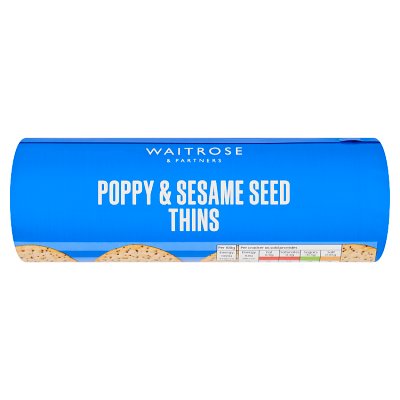 Waitrose Poppy & Sesame Seed Thins