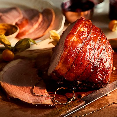 Glazed Gammon with Mulled Apple