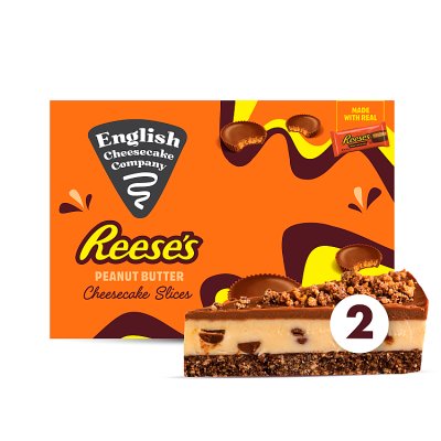 English Cheesecake Co. 2 Reese's Peanut Butter Cheesecake Slices