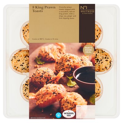 No.1 8 King Prawn Toasts with Soy & Ginger Dip