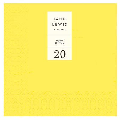 Yellow 33cm Napkins