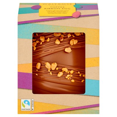 Waitrose Toffee Ribbon Easter Egg