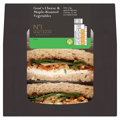 Waitrose No1 Goats Cheese & Mpl Veg SWich