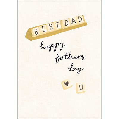 Scrabble Father's Day Card