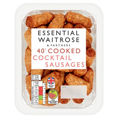 Essential 40 Cooked Cocktail Sausages