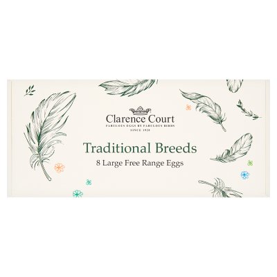 Clarence Court Traditional Breeds 8 Large Free Range Eggs