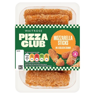 Waitrose Pizza Club Mozzarella Sticks