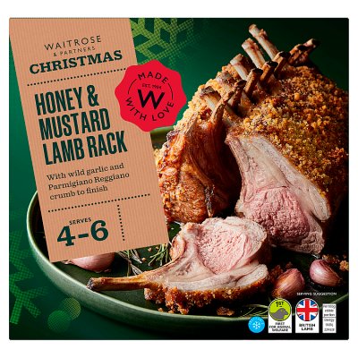 Waitrose Xmas Honey & Mustard Lamb Rack