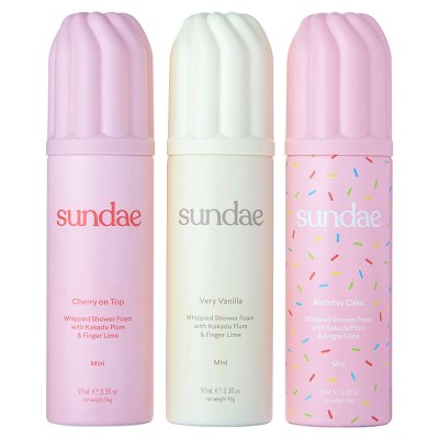 Sundae Mini Shower Foam Trio Gift Set