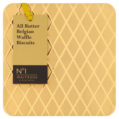 Waitrose No1 AB Belgian Waffle Biscuits