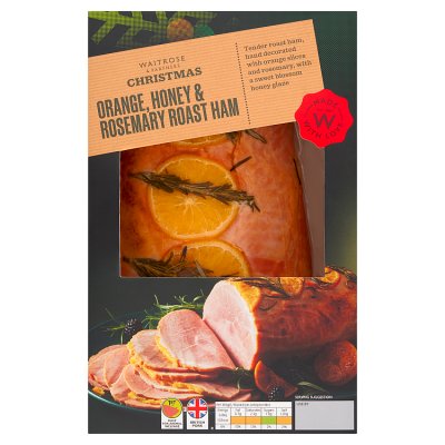 Waitrose Christmas Orange Honey & Rosemary Roast Ham Joint