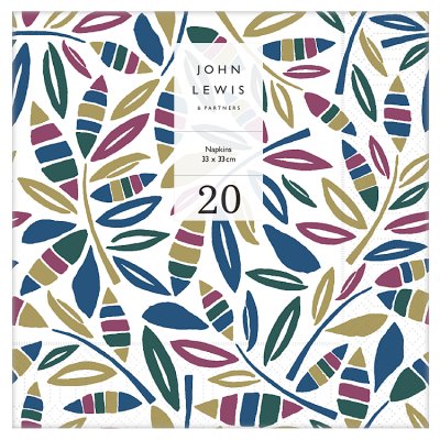 John Lewis Rustic Leaf Napkin