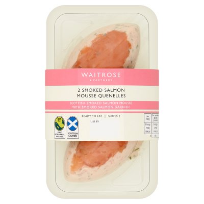 Waitrose 2 Smoked Salmon Mousse Quenelles