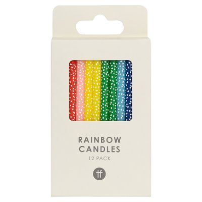 Talking Tables Happy Birthday Straight Candles 12 pack