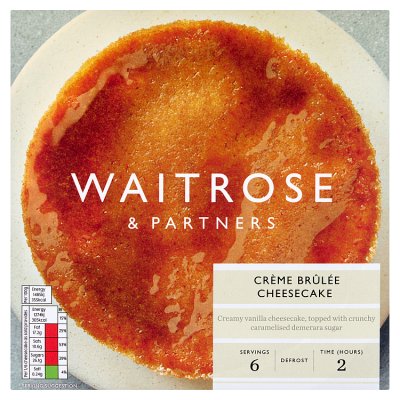 Waitrose Frozen Creme Brulee Cheesecake