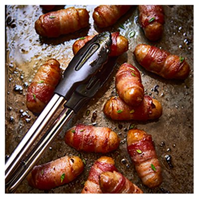 12 Duchy Organic Free Range British Pork Sausages wrapped in Bacon