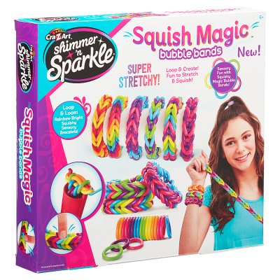 Shimmer n Sparkle Squish Magic Bubble Bands Loom Band Making Craft Kit