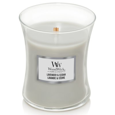 WoodWick Lavender & Cedar Medium Hourglass Scented Candle